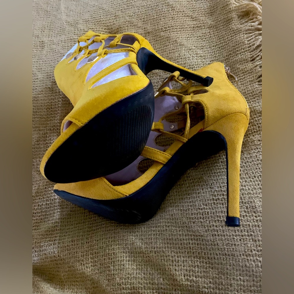 Womens 10.5CM Fish Mouth High Heel Sandals - Picture 7 of 10